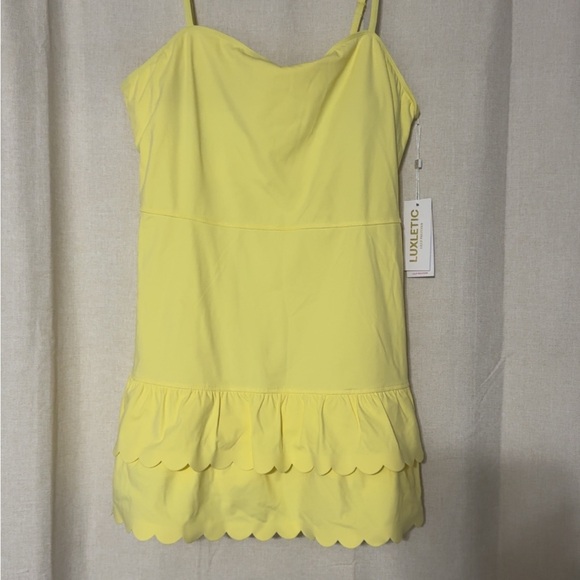 Lilly Pulitzer Yellow Scalloped Dress - Picture 1 of 3
